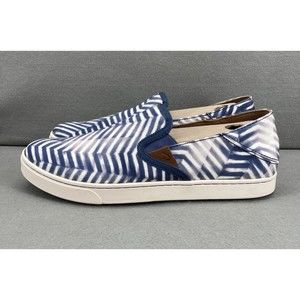 Olukai Women's Size 10 Pehuea Pa'i Vintage Indigo/Off White Casual Slip-On Shoes